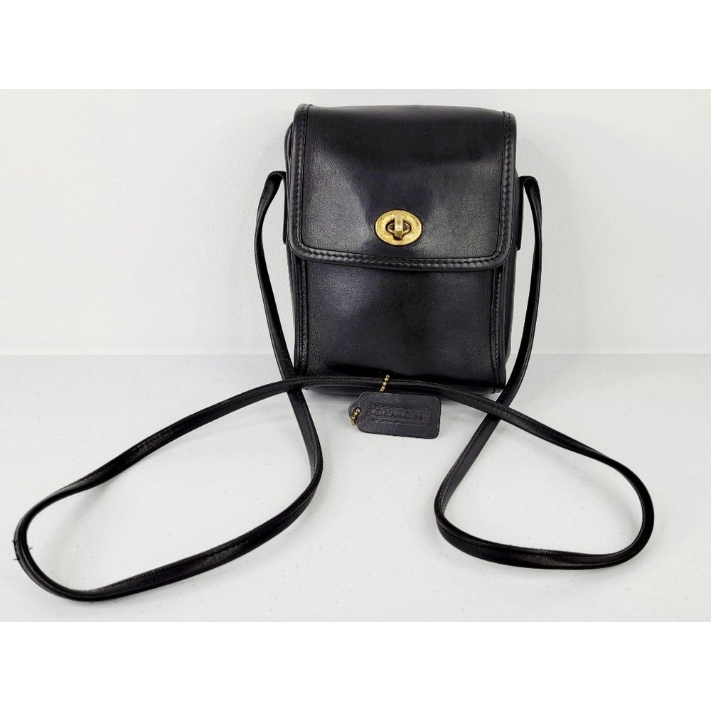 Coach Vintage Scooter Sidepack Black Croosbody Bag